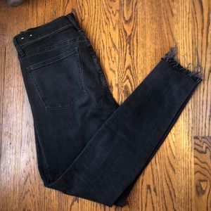Madewell black ripped jeans